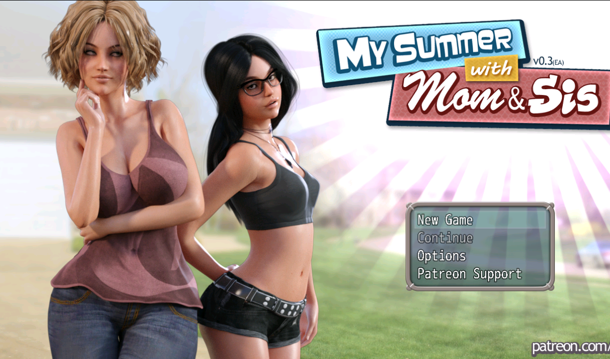 My Summer with Mom & Sis Version 1.0 Win/Mac+Walkthrough by NLT Media Porn Game